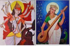 Saraswati Paintings and Maa Durga Paintings