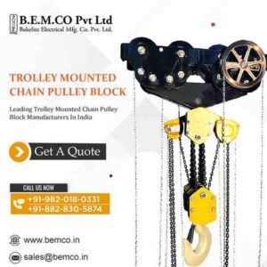 Trolley Mounted Chain Pulley Block